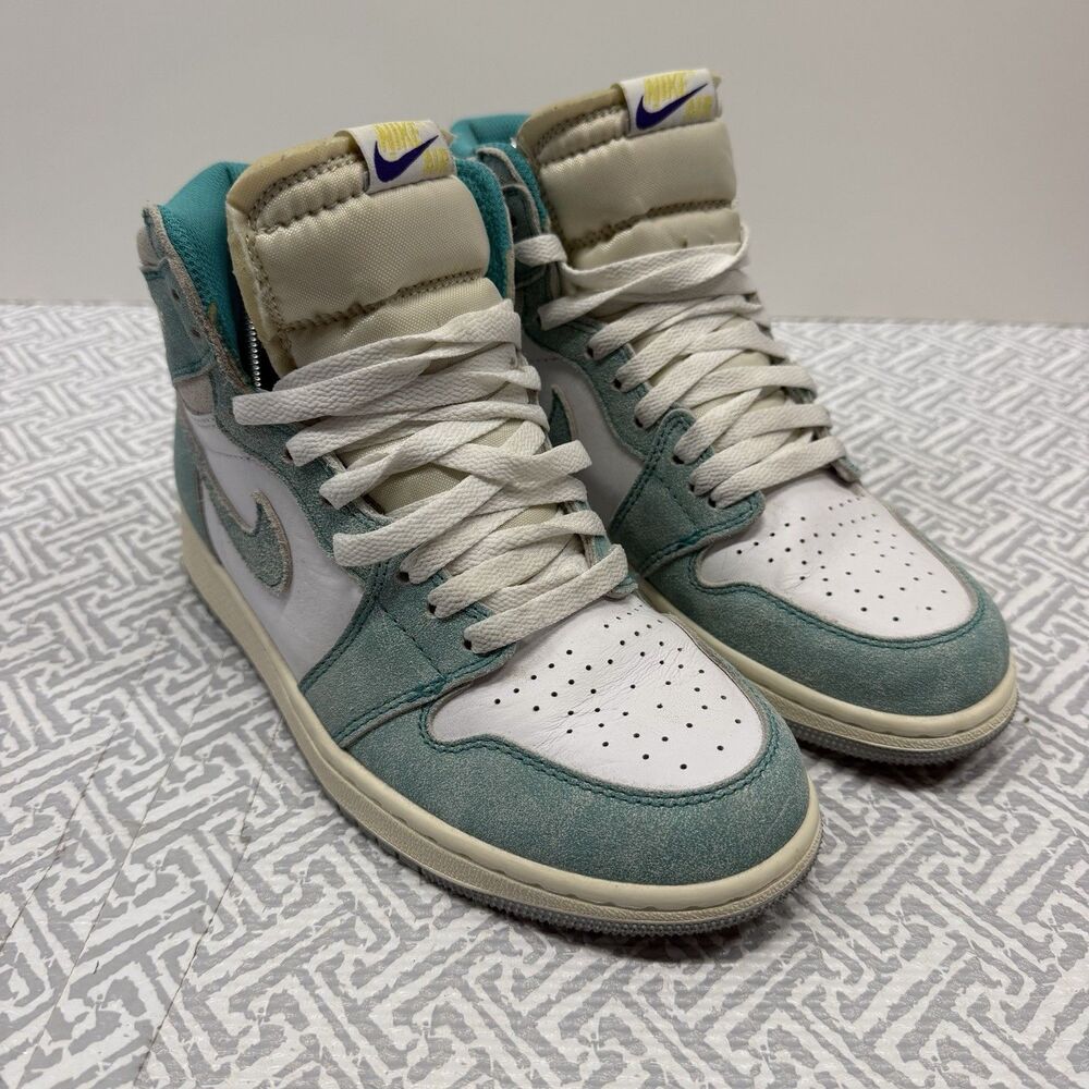 Nike Air Jordan 1 Retro High OG Turbo Green GS 575441-311 Size 6Y No Box Used